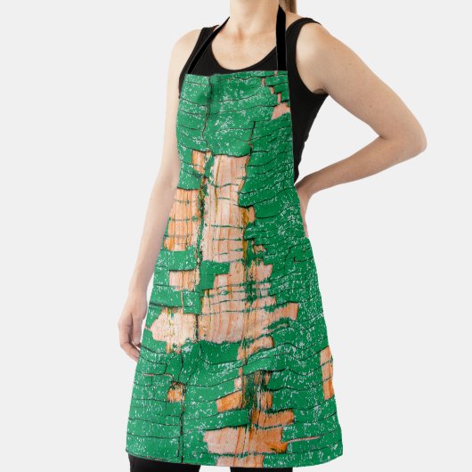 Textur des alten Holzzauns mit schäbiger Farbe. Gr Schürze (InSitu)