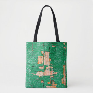 Textur des alten Holzzauns mit schäbiger Farbe. Gr Tasche