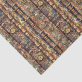 Textur des geschmolzenen Bronze-Kupfer Gold BR2 De Seidenpapier (Ausschnitt)