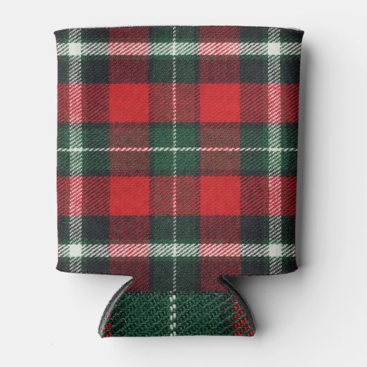 Textur des karierten Gewebes: leer, vielseitig Dosenkühler (Vorderseite)