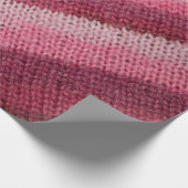 Textur des Strickstoffes mit abstraktem Pat Geschenkpapier (Ecke)