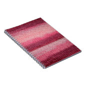 Textur des Strickstoffes mit abstraktem Pat Notizblock (Rechte Seite)