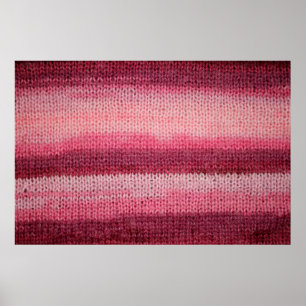 Textur des Strickstoffes mit abstraktem Pat Poster