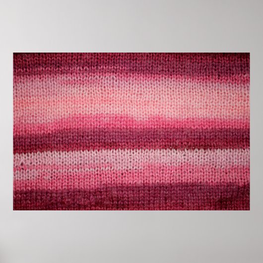 Textur des Strickstoffes mit abstraktem Pat Poster (Vorne)