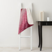 Textur des Strickstoffes mit abstraktem Pat Sherpadecke (Beispiel)