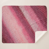 Textur des Strickstoffes mit abstraktem Pat Sherpadecke (Vorderseite (Horizontal))