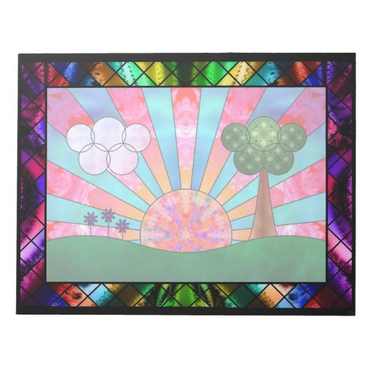 Textur des Sun Notepad Notizblock (Vorderseite)