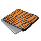 Textur des Tigers Laptopschutzhülle (Vorne Knopf)