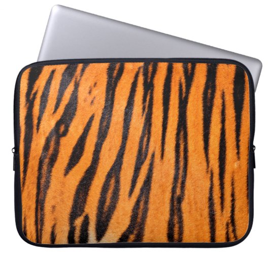 Textur des Tigers Laptopschutzhülle (Vorderseite)