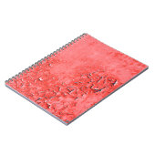 Textur des Vintagen Rostbemalten Eisendrückens Notizblock (Linke Seite)