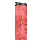 Textur des Vintagen Rostbemalten Eisendrückens Thermosbecher (Nach rechts gedreht)