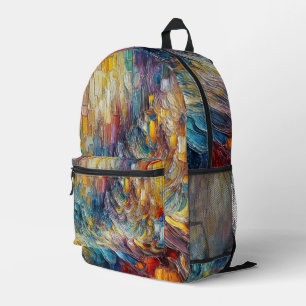 Textur dick Paint Abstrakt Bedruckter Rucksack