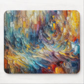 Textur dick Paint Abstrakt Mousepad (Vorne)
