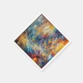 Textur dick Paint Abstrakt Serviette (Ecke)