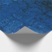 Textur Dunkelblau Rustikale Vintage Grunge Geschenkpapier (Ecke)