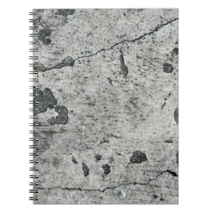 Textur einer alten gebrochenen Betonwand. Backgrou Notizblock