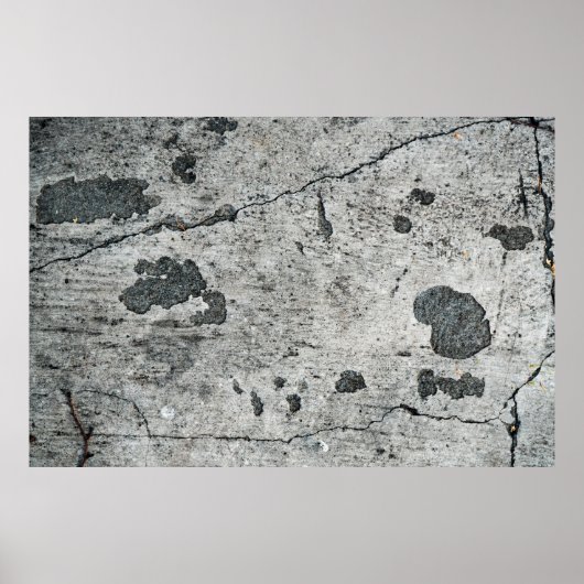 Textur einer alten gebrochenen Betonwand. Backgrou Poster (Vorne)