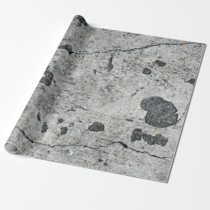 Textur einer alten gebrochenen Betonwand. Hintergr Geschenkpapier