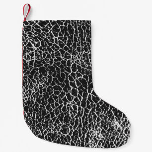 Textur einer bedrängten Überlagerung von Krokodil Kleiner Weihnachtsstrumpf