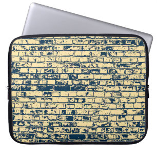Textur einer Ziegelwand. Elegantes Tapetendesign. Laptopschutzhülle