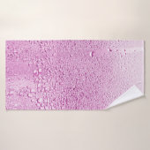 Textur eines Regenfalles auf einem Glas Nasstransp Badehandtuch (Badehandtuch)
