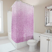 Textur eines Regenfalles auf einem Glas Nasstransp Duschvorhang (Beispiel)