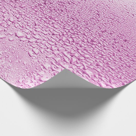 Textur eines Regenfalles auf einem Glas Nasstransp Geschenkpapier (Ecke)