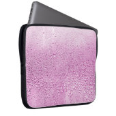 Textur eines Regenfalles auf einem Glas Nasstransp Laptopschutzhülle (Vorne Rechts)