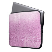 Textur eines Regenfalles auf einem Glas Nasstransp Laptopschutzhülle (Vorderseite Links)