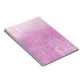 Textur eines Regenfalles auf einem Glas Nasstransp Notizblock (Rechte Seite)