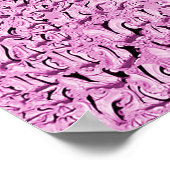 Textur eines Regenfalles auf einem Glas Nasstransp Poster (Ecke)