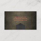 Textur | Embossed Letting Visitenkarte (Rückseite)