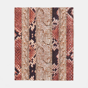 Textur, geometrische Textur, Schlange Fleecedecke