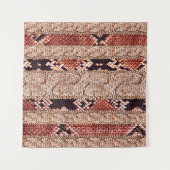 Textur, geometrische Textur, Schlange Wandteppich (Vorderseite (Horizontal))