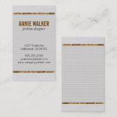 Textur | Gold Visitenkarte (Vorne/Hinten)