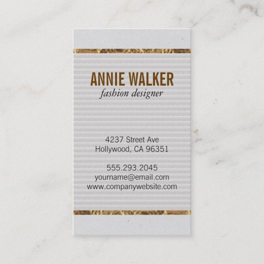 Textur | Gold Visitenkarte (Vorderseite)