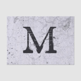 Textur Grau Bauernhof Rustic Vintag Monogram Seidenpapier
