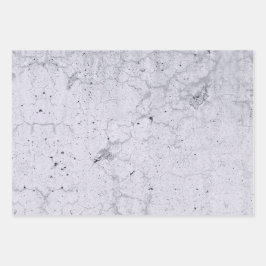 Textur Grau Monochrome Vintage rustikale Decoupage Geschenkpapier Set