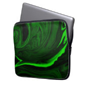 Textur grüne Malachitsteinsammlungen Laptopschutzhülle (Vorderseite Links)
