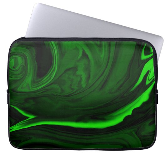 Textur grüne Malachitsteinsammlungen Laptopschutzhülle (Vorderseite)