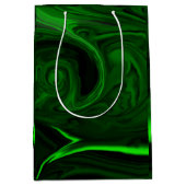 Textur grüne Malachitsteinsammlungen Mittlere Geschenktüte (Vorderseite)