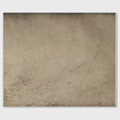 Textur Grunge Rustikal Alt Sepia Kratzer Geschenkpapier (Flach)
