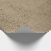 Textur Grunge Rustikal Alt Sepia Kratzer Geschenkpapier (Ecke)