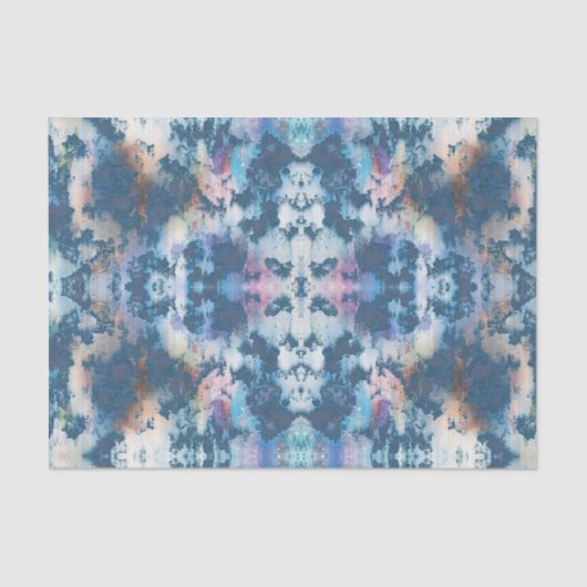 Textur Grunge Stucco blauer Abstraktion Decoupage Seidenpapier (Vorderseite)