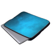Textur hellblaues Muster Laptopschutzhülle (Vorne Knopf)