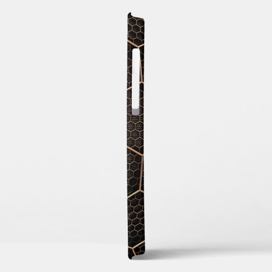 Textur-Hexagon-Raster Case-Mate iPhone Hülle (Rückseite / Links)