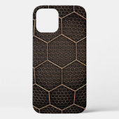 Textur-Hexagon-Raster Case-Mate iPhone Hülle (Rückseite)