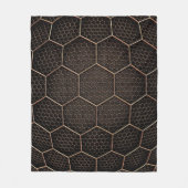 Textur-Hexagon-Raster Fleecedecke (Vorderseite)
