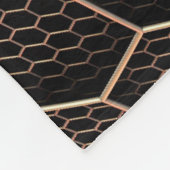 Textur-Hexagon-Raster Fleecedecke (Ecke)