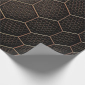 Textur-Hexagon-Raster Geschenkpapier (Ecke)